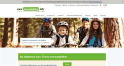 Desktop Screenshot of immundefekte.info