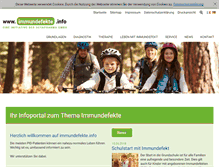 Tablet Screenshot of immundefekte.info